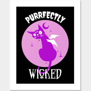 Purrfectly Wicked - Creepy Cat Posters and Art